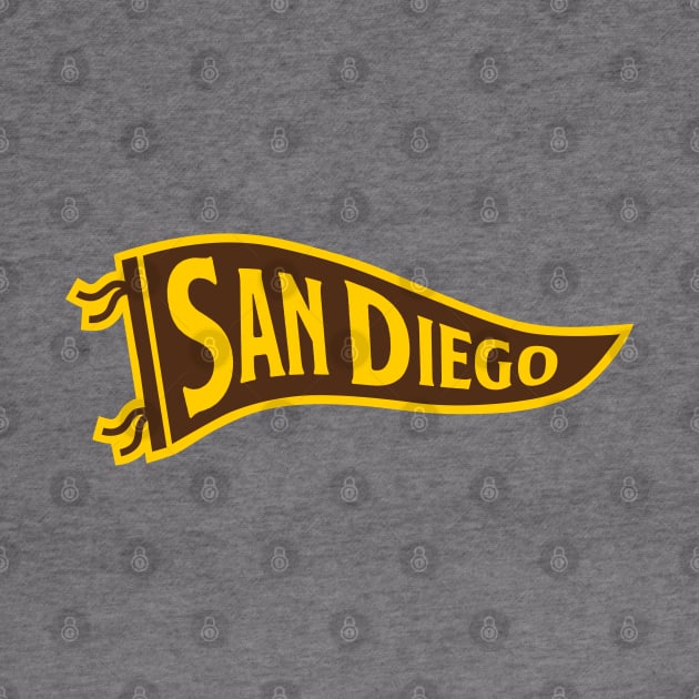 San Diego Pennant - White by KFig21